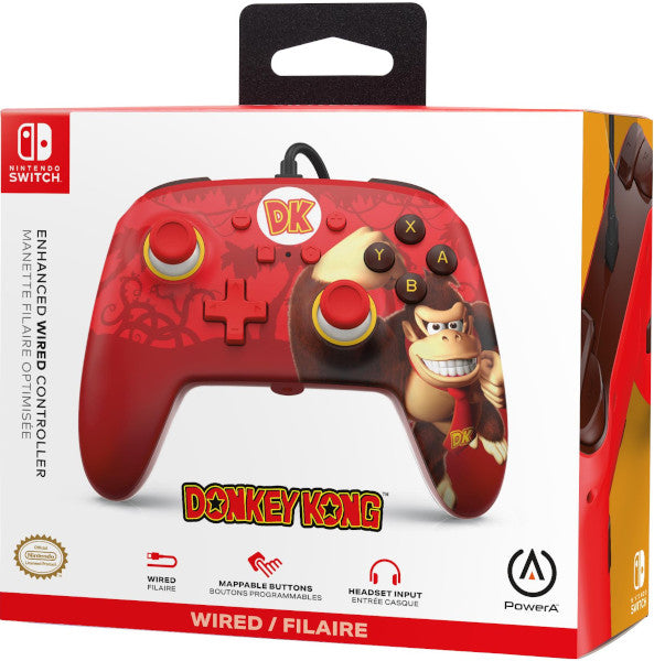 POWER A ENHANCED WIRED CONTROLLER DONKEY KONG FLEX POWER A ENHANCED WIRED CONTROLLER DONKEY KONG FLEX